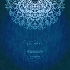 Vintage invitation decoration on grunge background N7