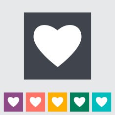 Heart Flat Icon N16