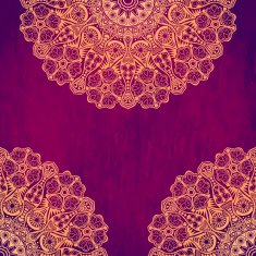 Vintage invitation card with lace ornament N53