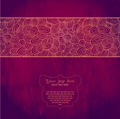Vintage invitation card on grunge background N15