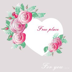 vignette heart of flowers N2