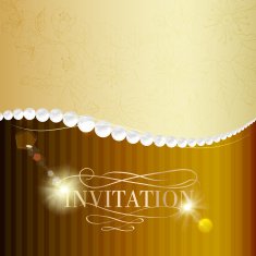 Jewelry invitation card N4