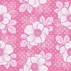 Seamless pattern with peony N6