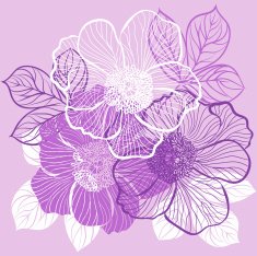 Floral background with flowers of peony N5