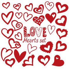 Hearts set N8