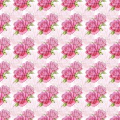 Seamless pattern with watercolor roses N6