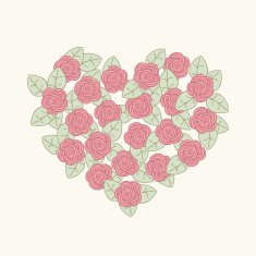 Floral heart N64