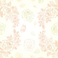 Elegant seamless pattern with roses