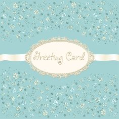 Decorative floral card with place for your text