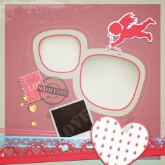 Vector Valentines Background N4