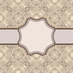 Vintage vector flower frame N99
