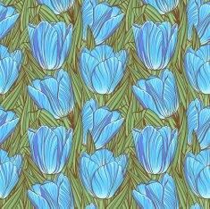 Seamless pattern with tulips N16