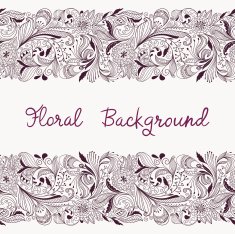 Seamless floral ornament N43