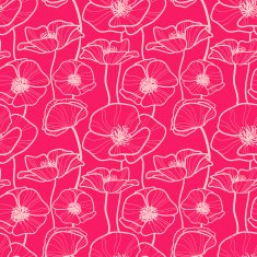 Seamless pattern with poppies N10