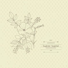 Floral card N44