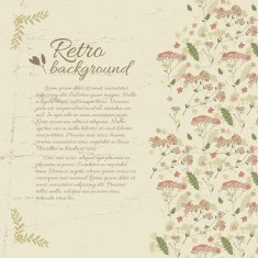 Vintage flowers background N30