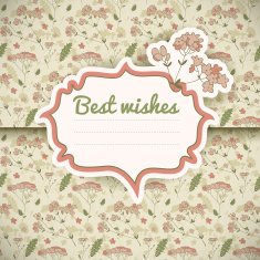 Vintage flowers background N36