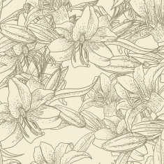 Beautiful seamless pattern with lilies N4