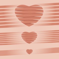 Heart origami pink Background vector illustration