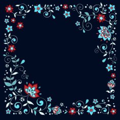 Elegant floral frame N2