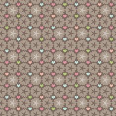 Seamless pattern of bright colorful hearts