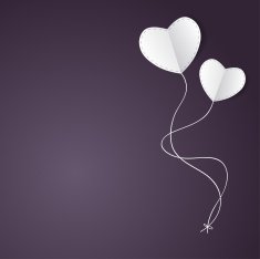 Valentine's card with text and heart shape Vector ilustration N52