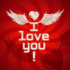 i love you card N11