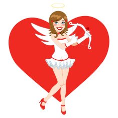 Beautiful Brunette Angel Cupid N2