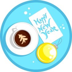 new year coffee cup N2