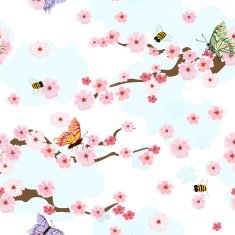 cherry blossoms background seamless N3