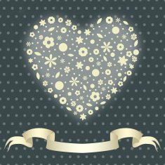 Floral heart N65
