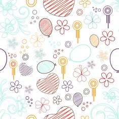 Retro seamless pattern design