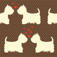 Cartoon dogs patern