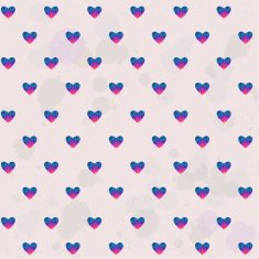 pattern with geometric hearts N2