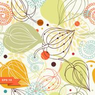 Autumn mix Floral seamless pattern