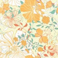 Floral seamles pattern N23