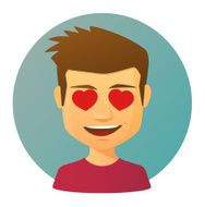 Avatar with hearts in the eyes N5