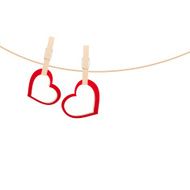 Hearts and clothespins N4