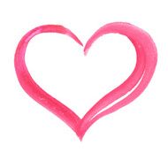 Watercolor heart N30