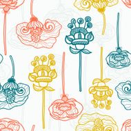 floral seamless pattern N701