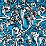 Vintage style floral seamless pattern