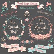 Floral design elements Wedding collection N4