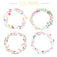 Set of floral frames N7