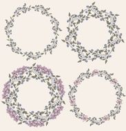 floral frame N204