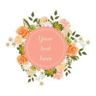Bright floral card with cute cartoon flowers in vector Inspirational N2