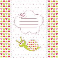 Baby shower with snail N2