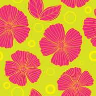 Floral seamless summer pattern