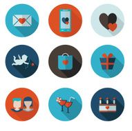 flat icons of Saint Valentine N2
