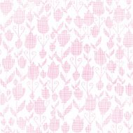 Pink textile tulips texture seamless pattern background