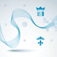 3d vector decorative background transparent dynamic curves N4